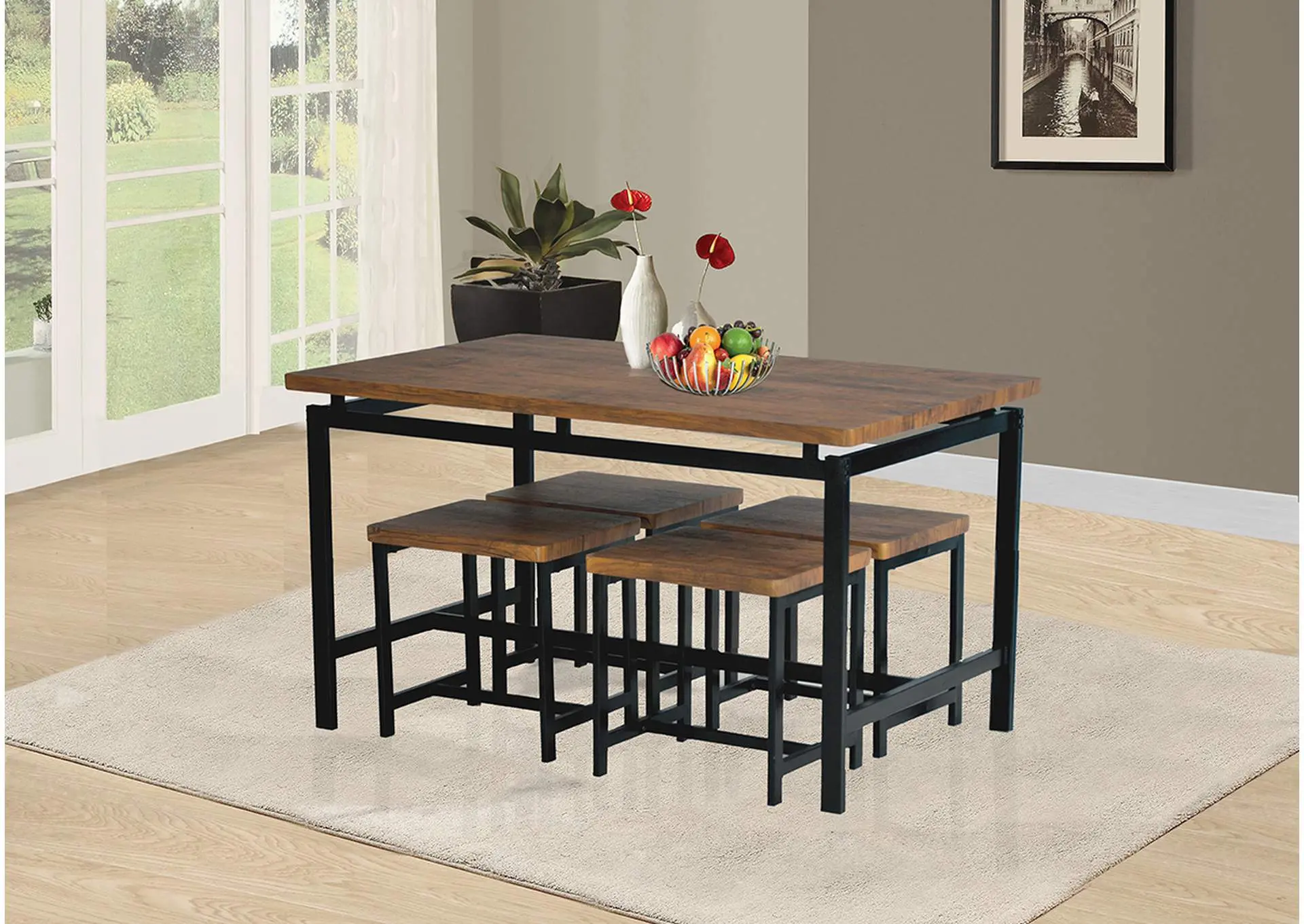 D950 Table and 4 Stools