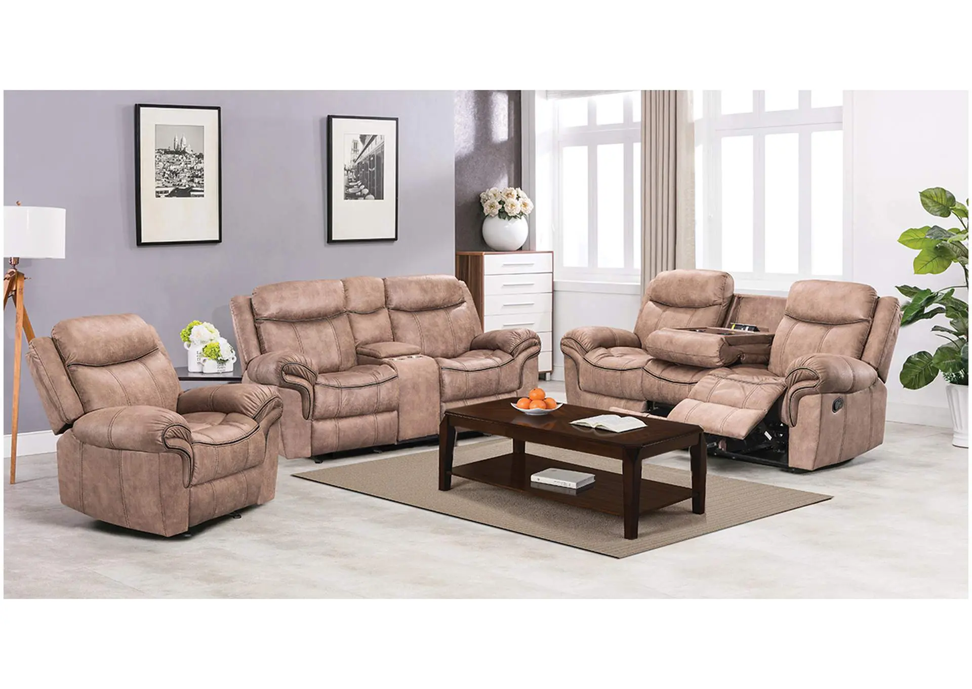 U105 Reclining Loveseat